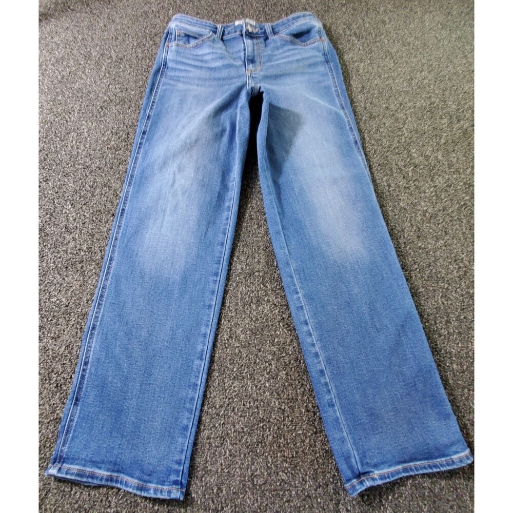 Universal Thread Jeans Women 12 Blue High Rise Straight Denim Casual Medium Wash